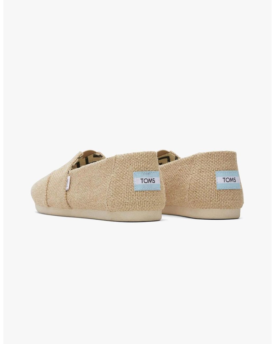 TOMS White Alpargata Canvas Espadrille Natural