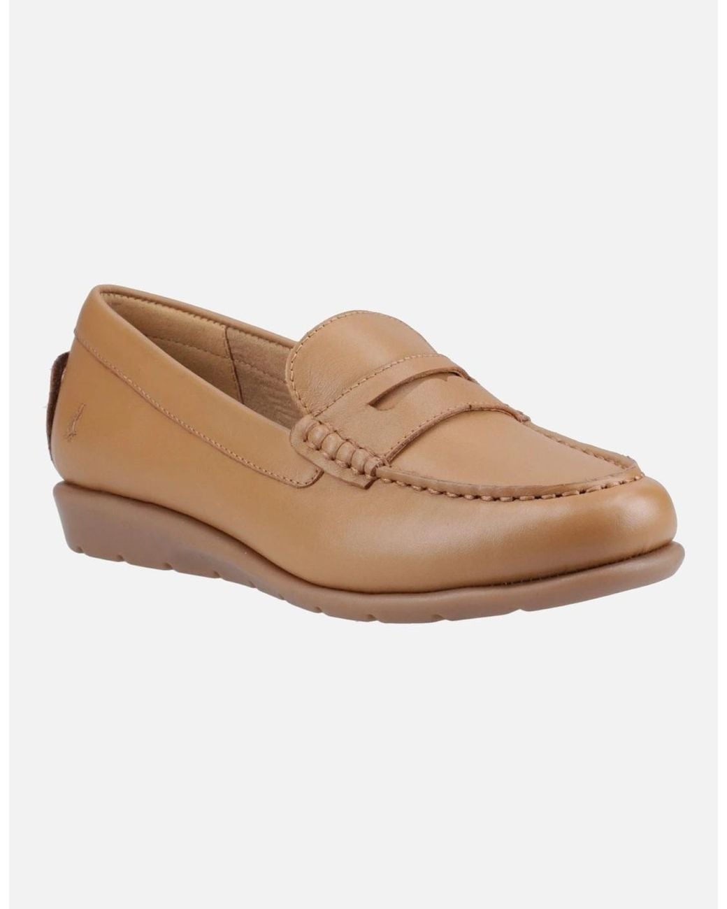 Hush Puppies Brown Shelby Leather Tan Loafers