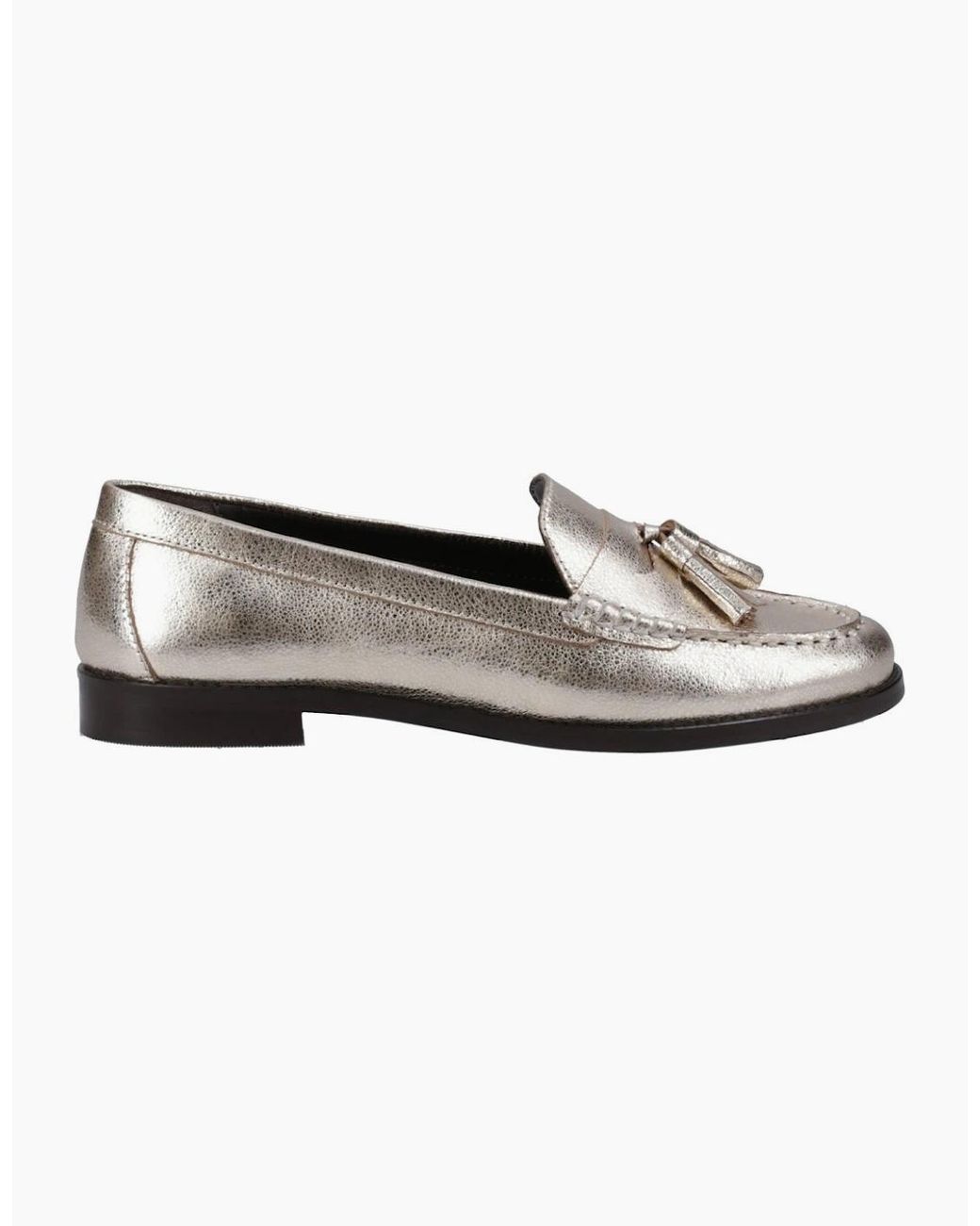 Hush Puppies White Connie Tassel Loafers