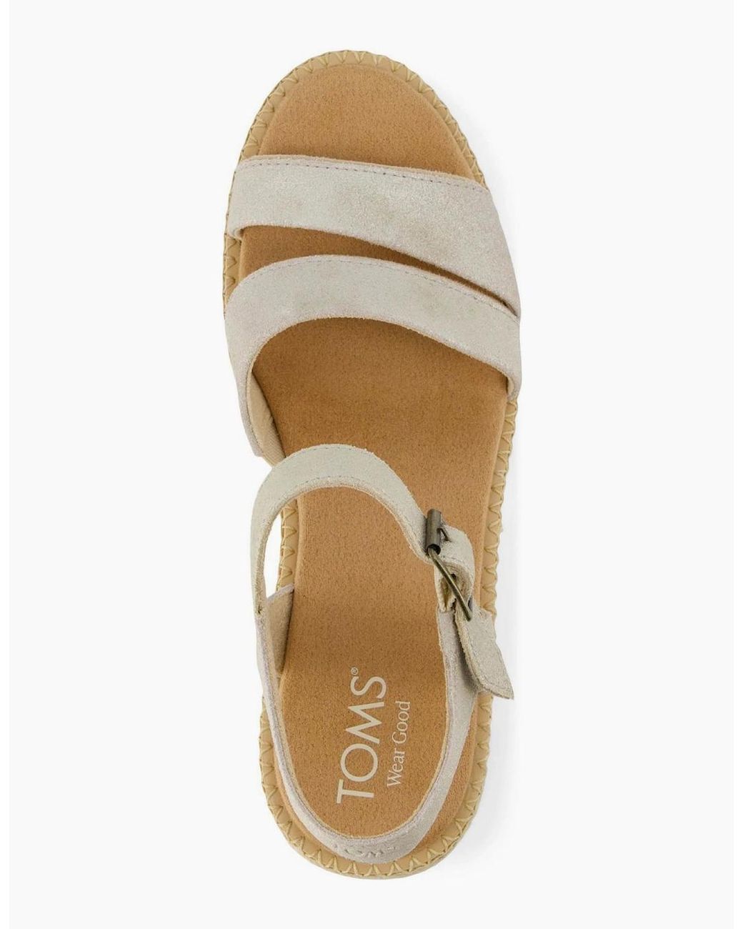TOMS Metallic Darya Wedge San