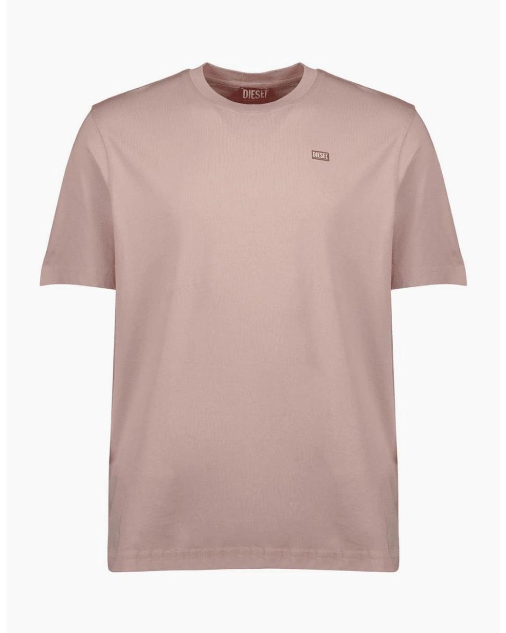 DIESEL Pink T-Adjust-V10 Rear Logo T-Shirt for men