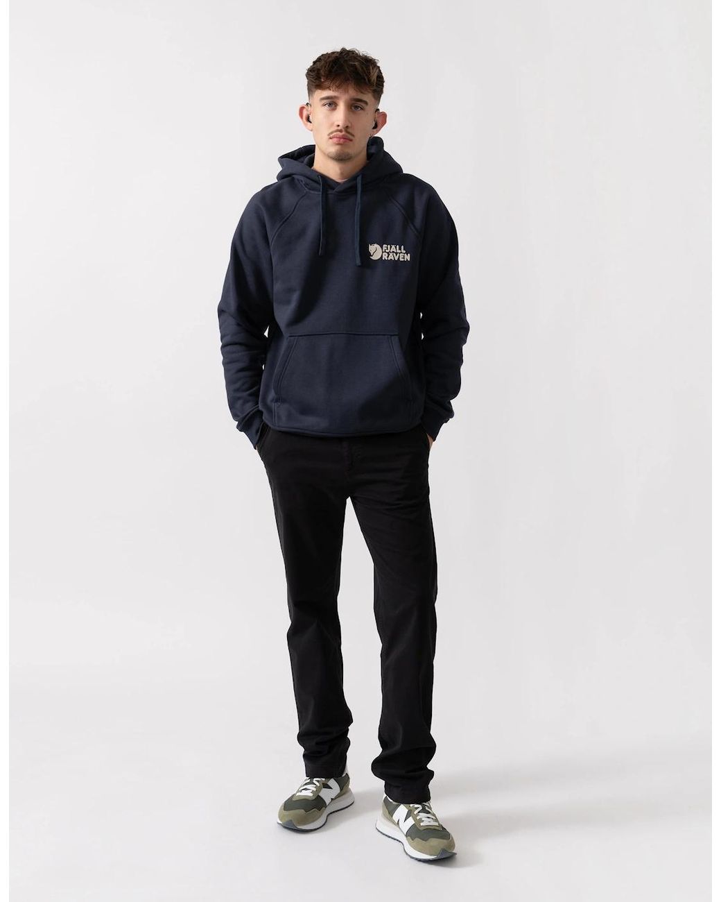 Fjallraven Black Classic Hoodie for men