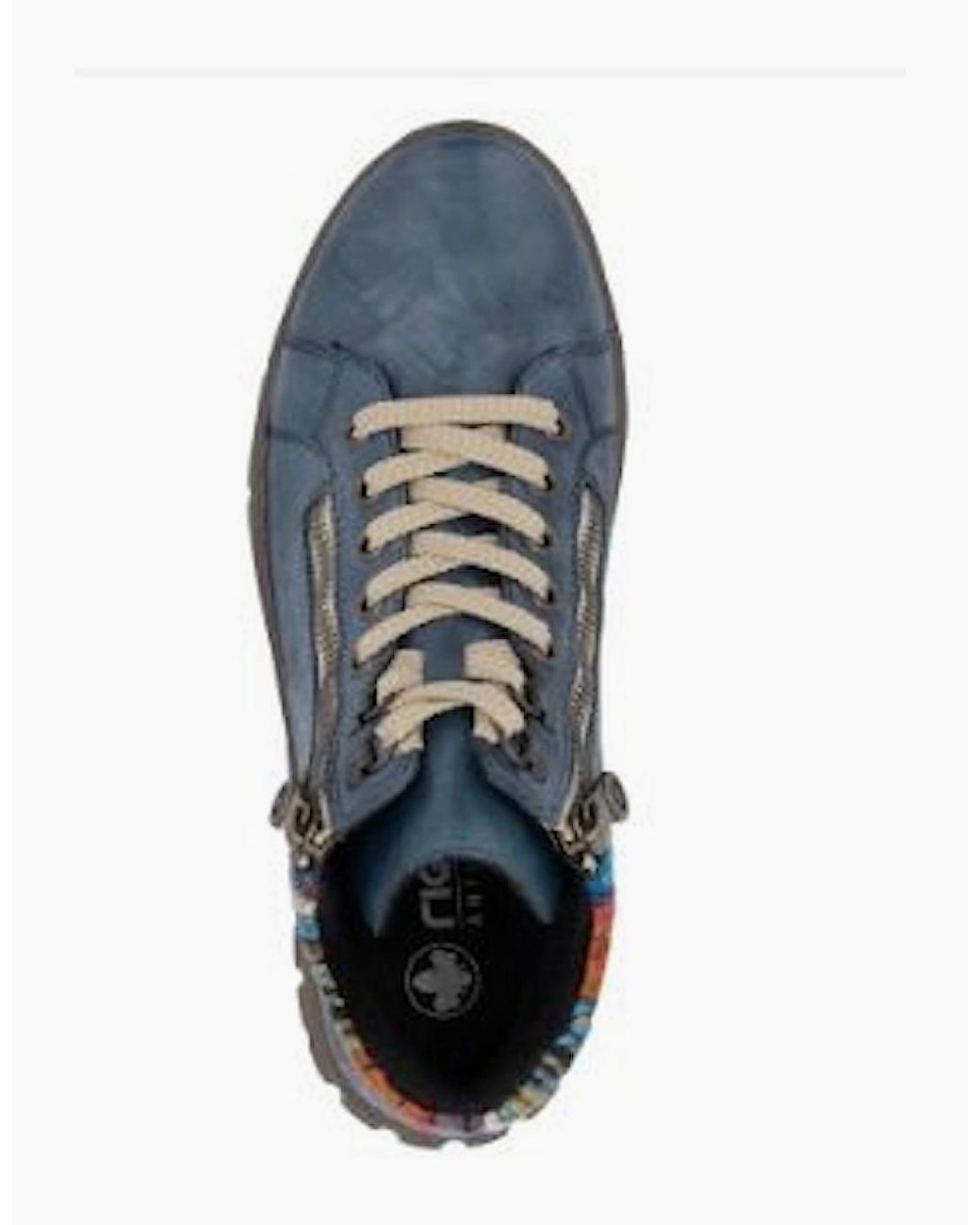 Rieker Blue Ladies Boots N1305-14 Multi Waterproof