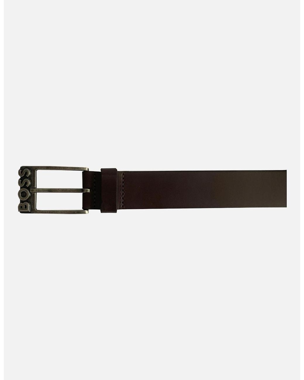 Boss Black Simo-R Dark Leather Belt for men