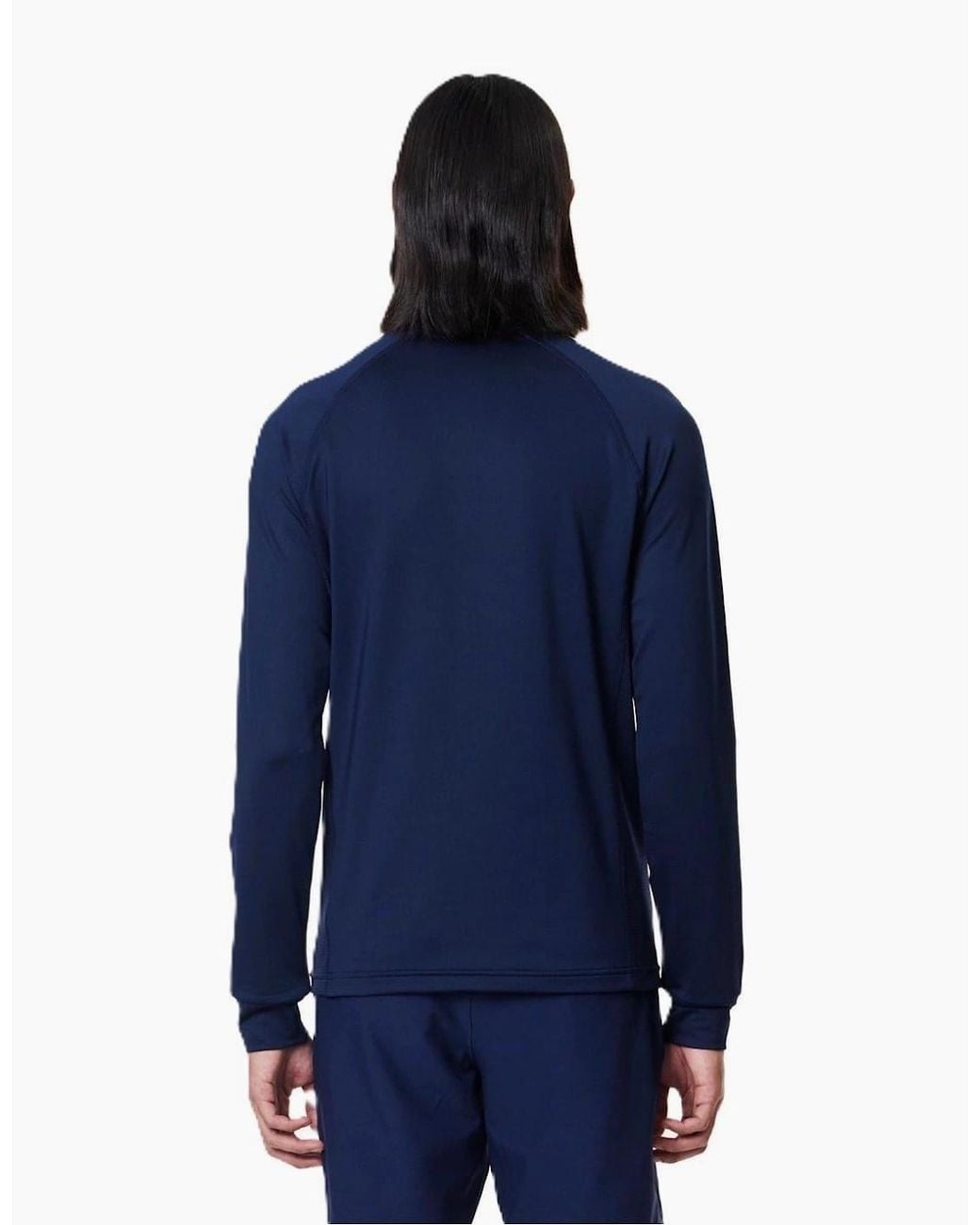 Lacoste Blue Mock Neck Regular Fit Athletic Top for men