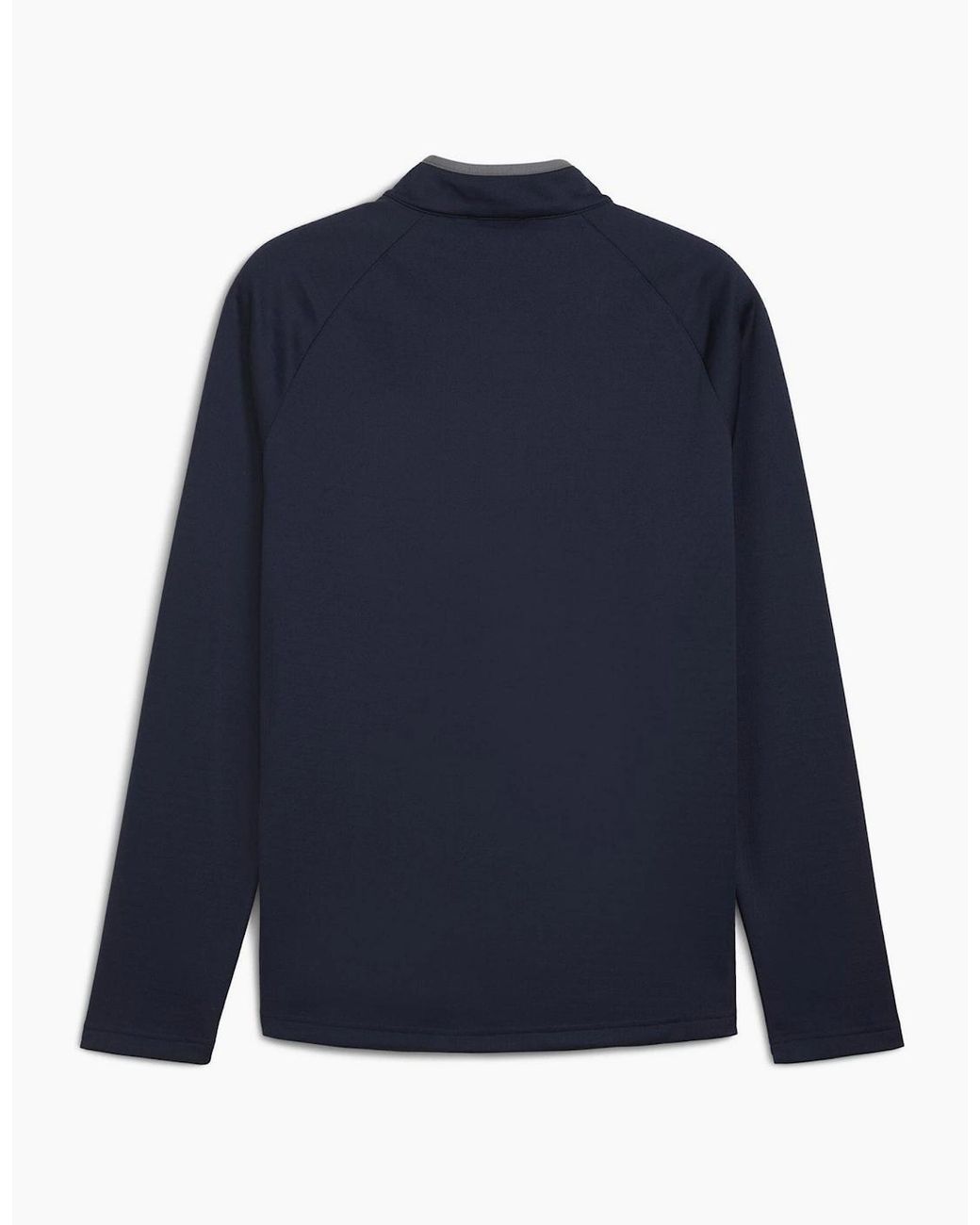PUMA Blue Waffle Fleece Pullover Jumper for men