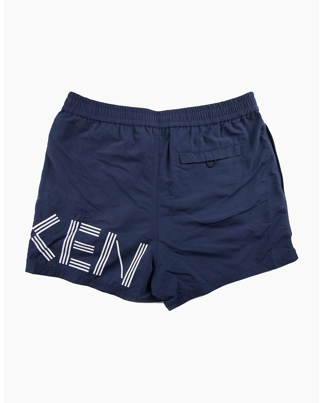 KENZO Blue Side Logo Swim Shorts for men