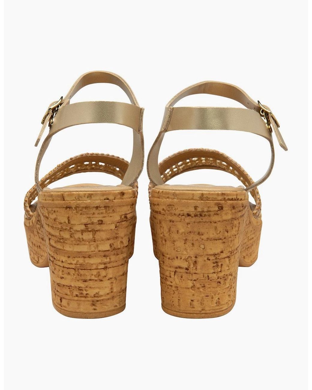 Lotus Brown Chelsia Heeled Sandals