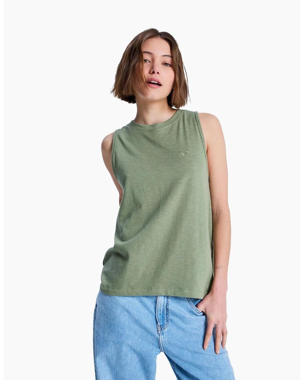 Roxy Green Better Days Tan Vest