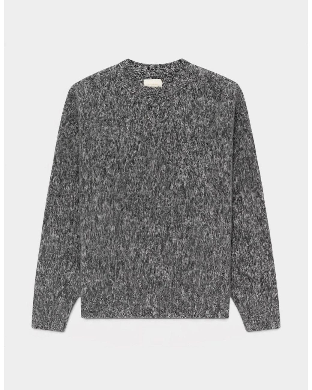 Aimé Leon Dore Gray Cashmere Blend Crewneck Sweater Charcoal Melange