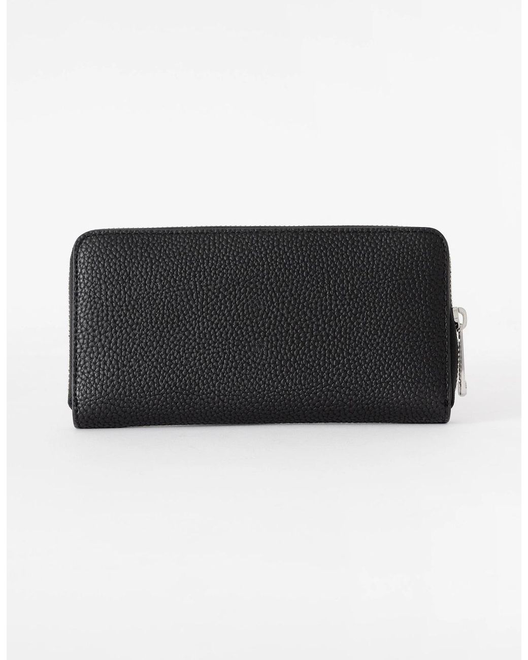 Tommy Hilfiger Black Th Emblem Large Zip Purse