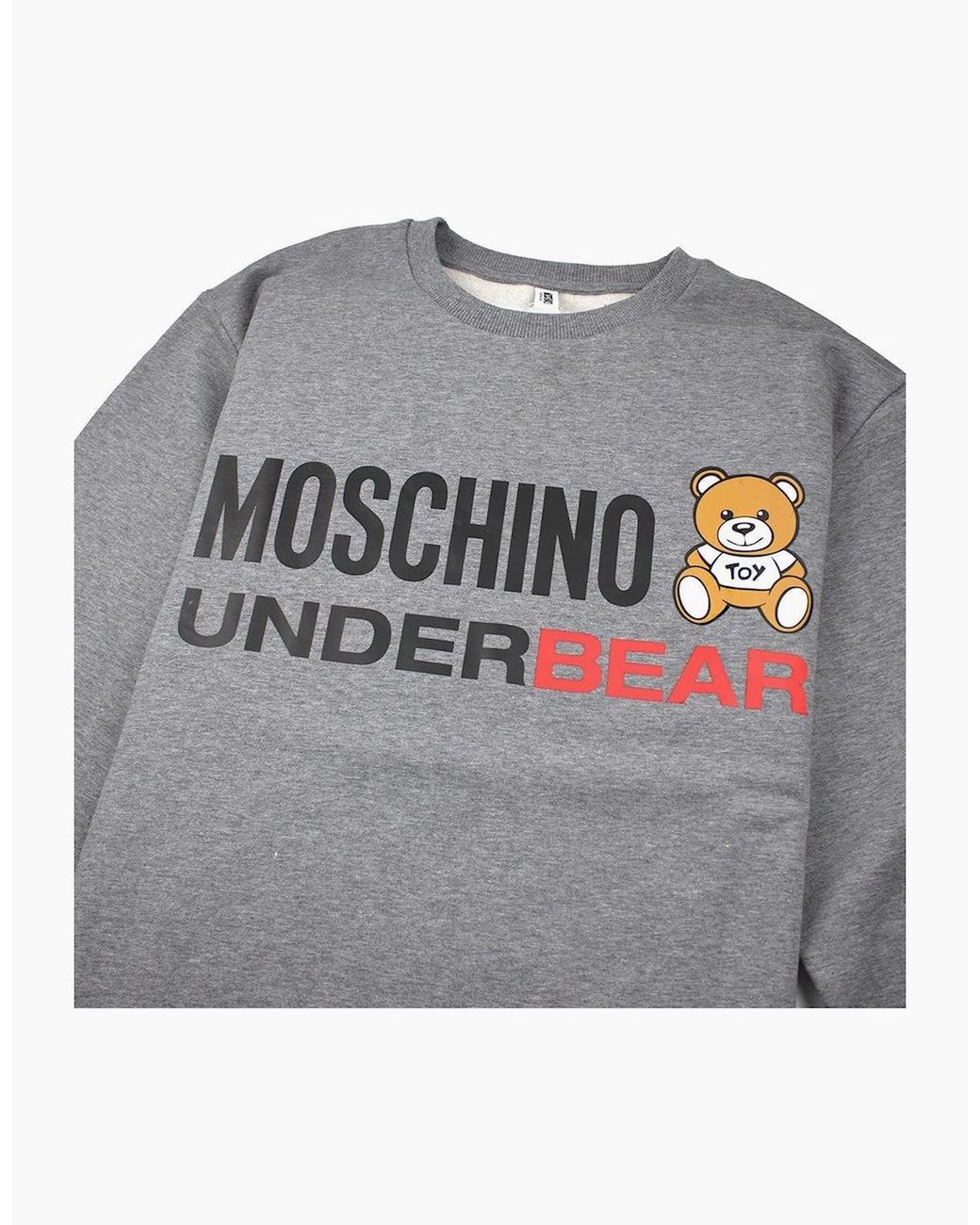Moschino Gray Underbear Sweatshirt for men