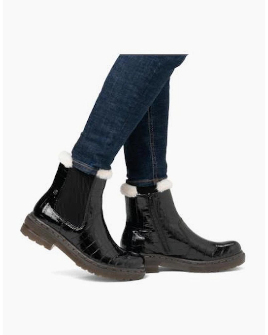 Rieker Black Ladies Boots 78250-00