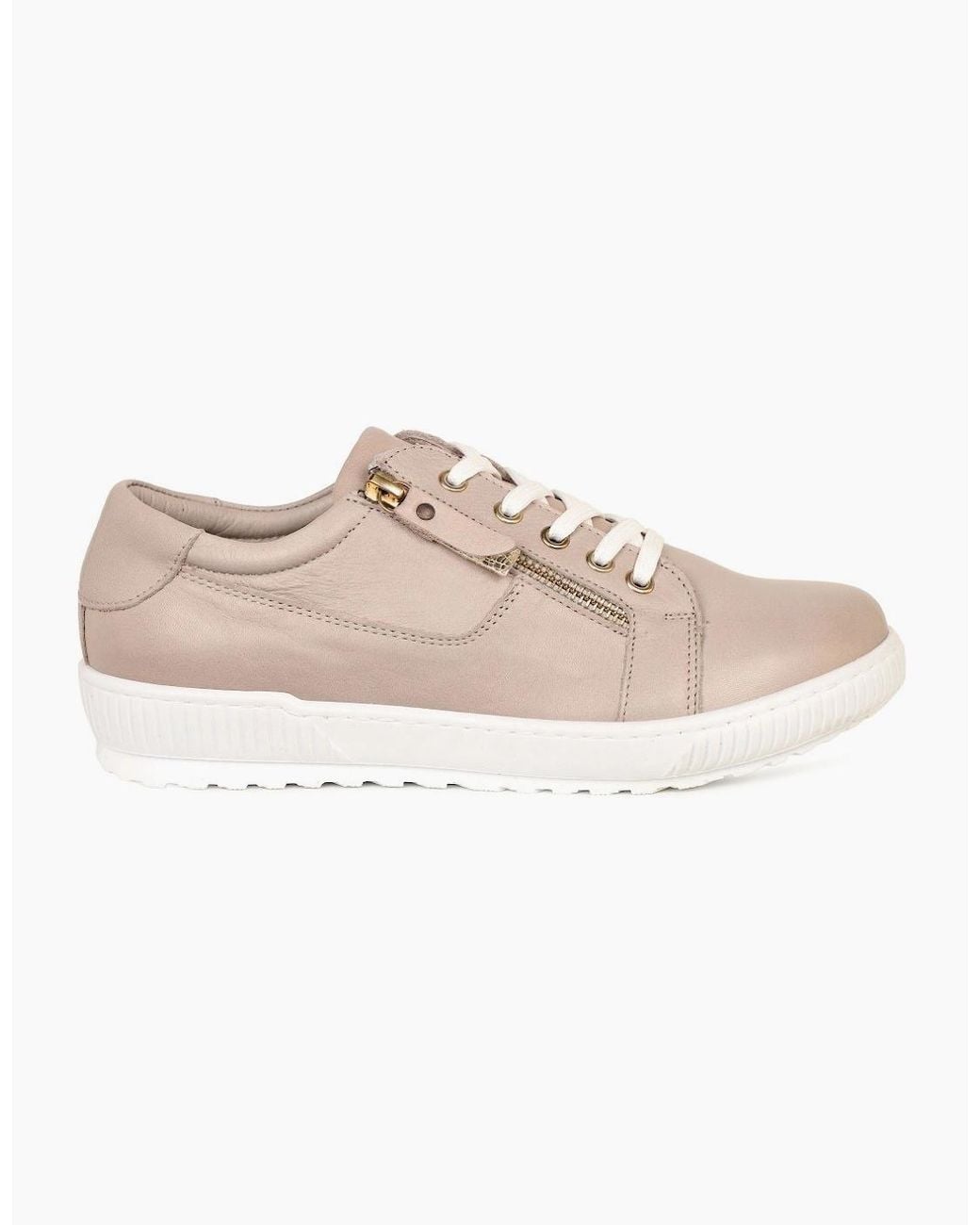 Jones Bootmaker Natural Padova Wide Trainers