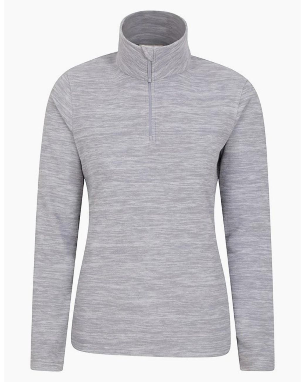 Mountain Warehouse Gray Ladies Snowdon Melange Fleece Top