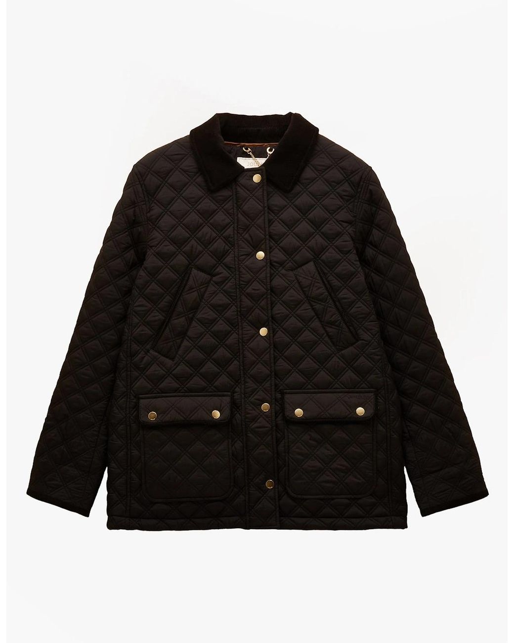 Joules Black Beatrix Quilted Jackets