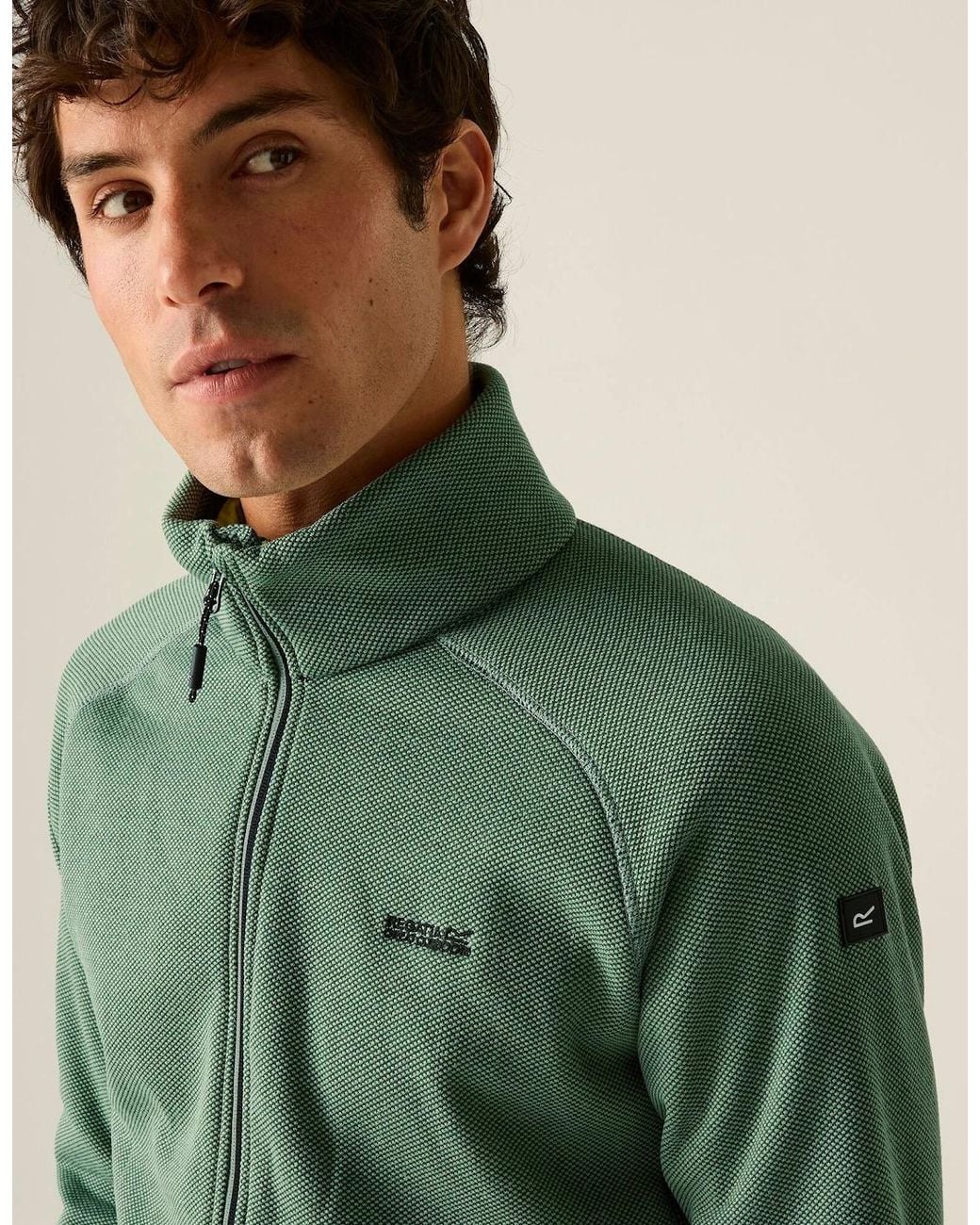 Regatta Green Rike Full Zip Fleece Jacket for men