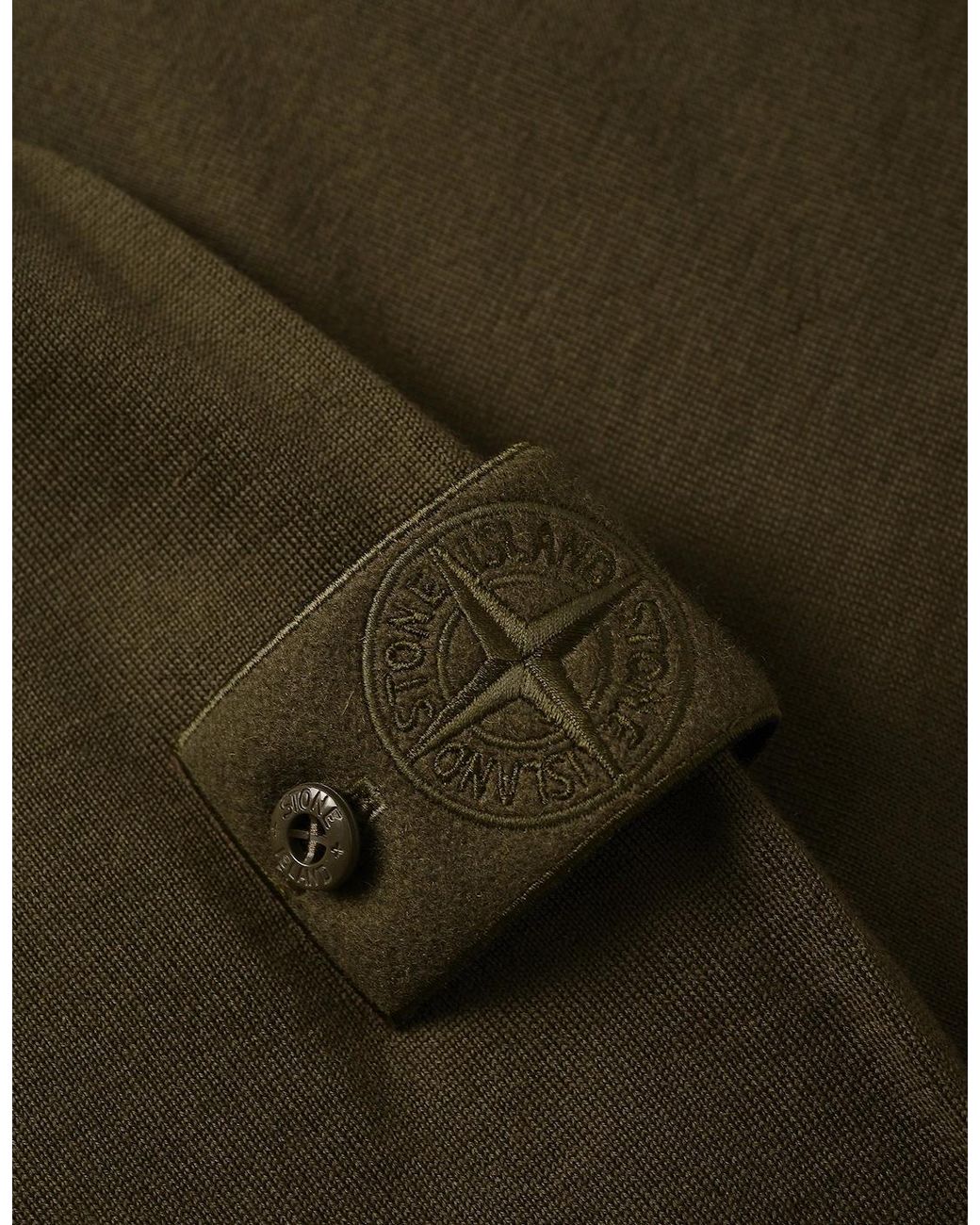 Stone Island Green Ghost 5100076 Knitted Polo for men