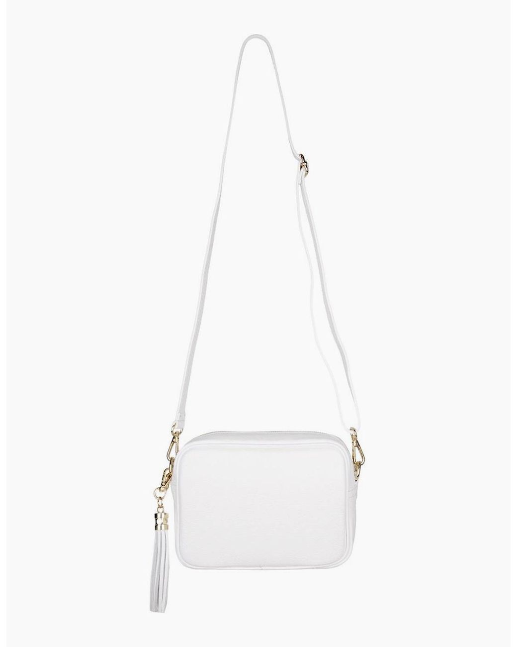 Elie Beaumont White Crossbody 2 Customisable Handbag