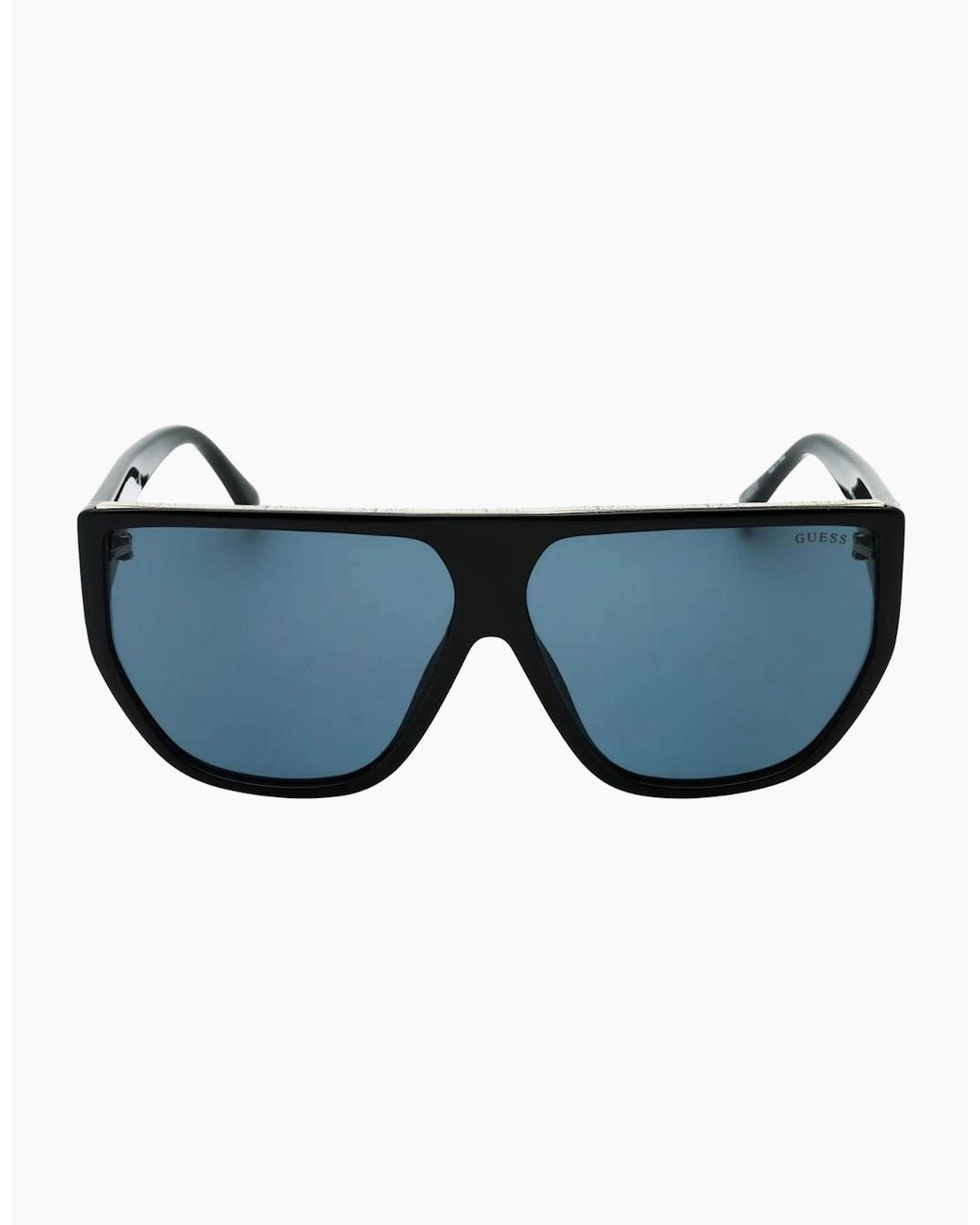 Guess Blue Smoke Lensed Shiny Framed Sunglasses
