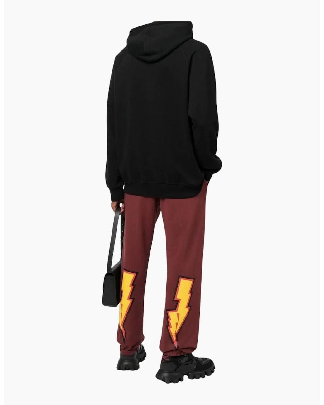 Off-White c/o Virgil Abloh Red Thunder Stable Slim Sweatpants Barolo for men