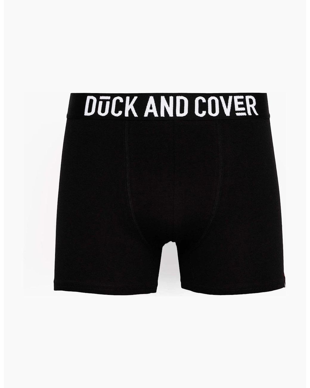 Duck and Cover Black Duck And Cover Salton Boxers 2Pk for men