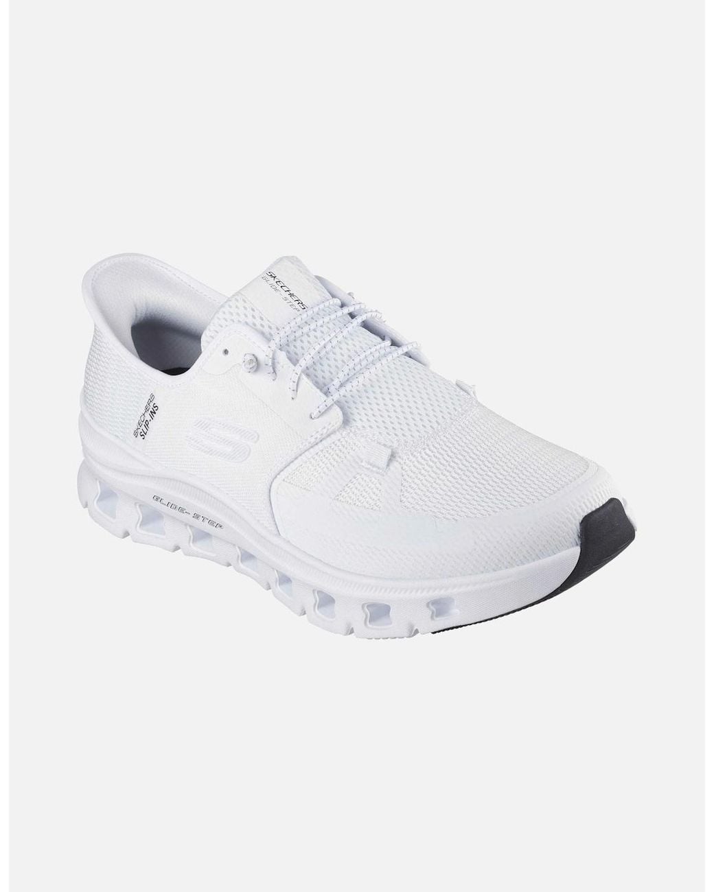 Skechers White Glide-Step Pro Textile Standard Trainers for men