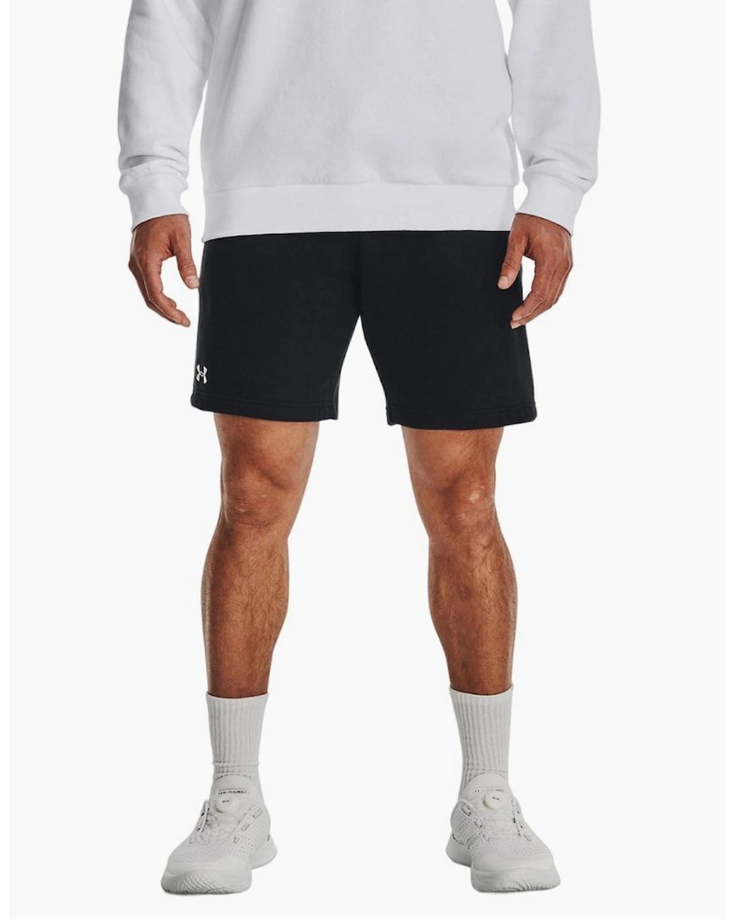 Under Armour Blue Rival Fleece Shorts for men