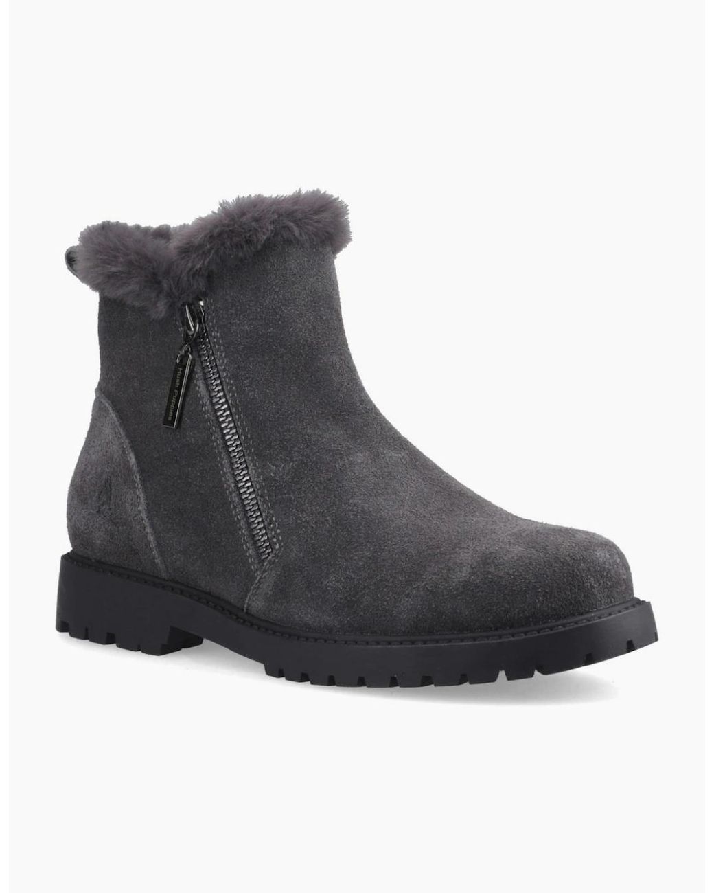 Hush Puppies Black Hollis Ankle Boots