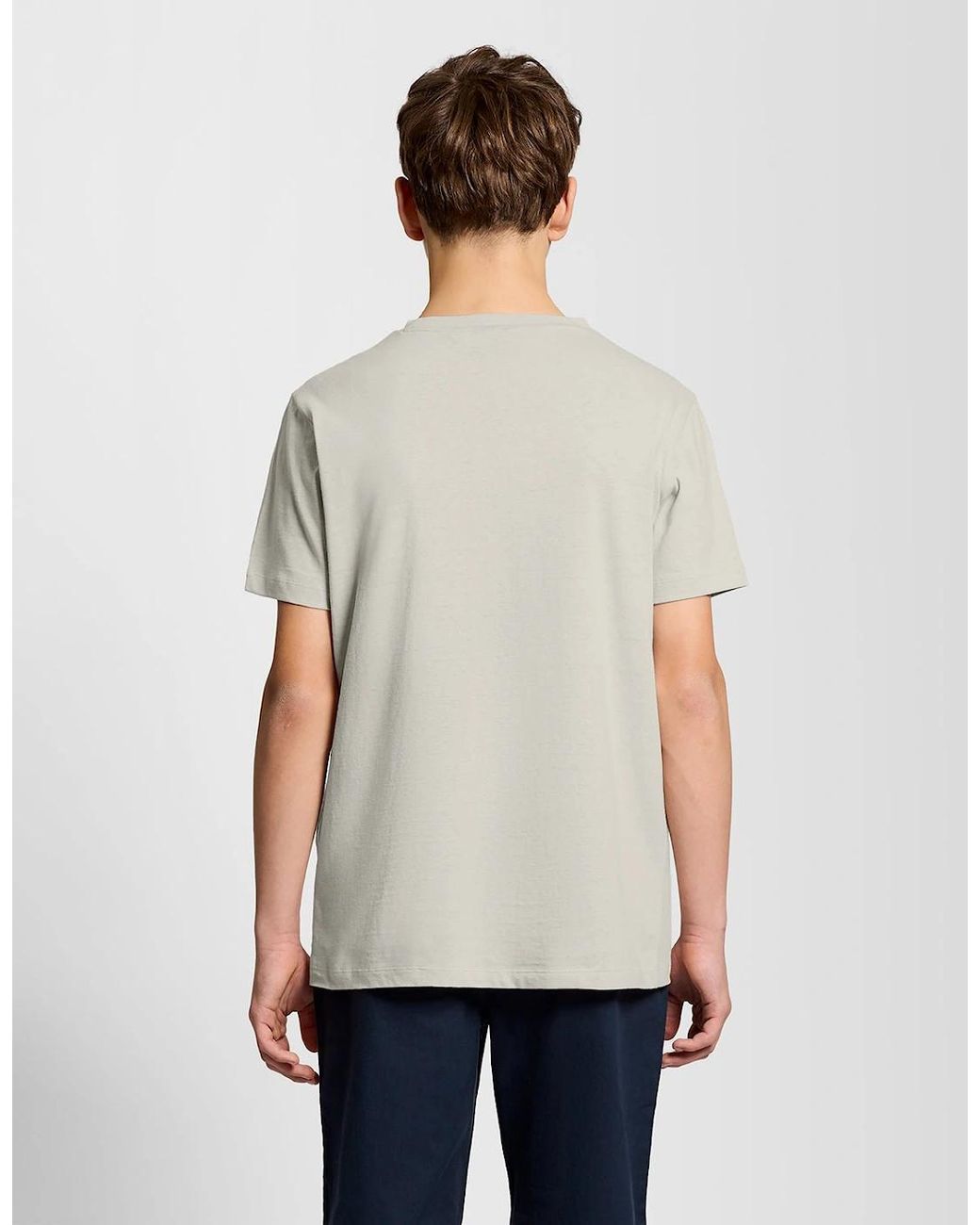 Lyle & Scott White Linen Blend T-Shirt for men
