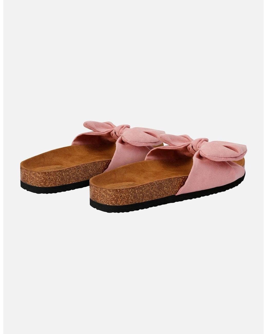 Regatta Pink Ladies Ava Plain Bow Strap Sliders