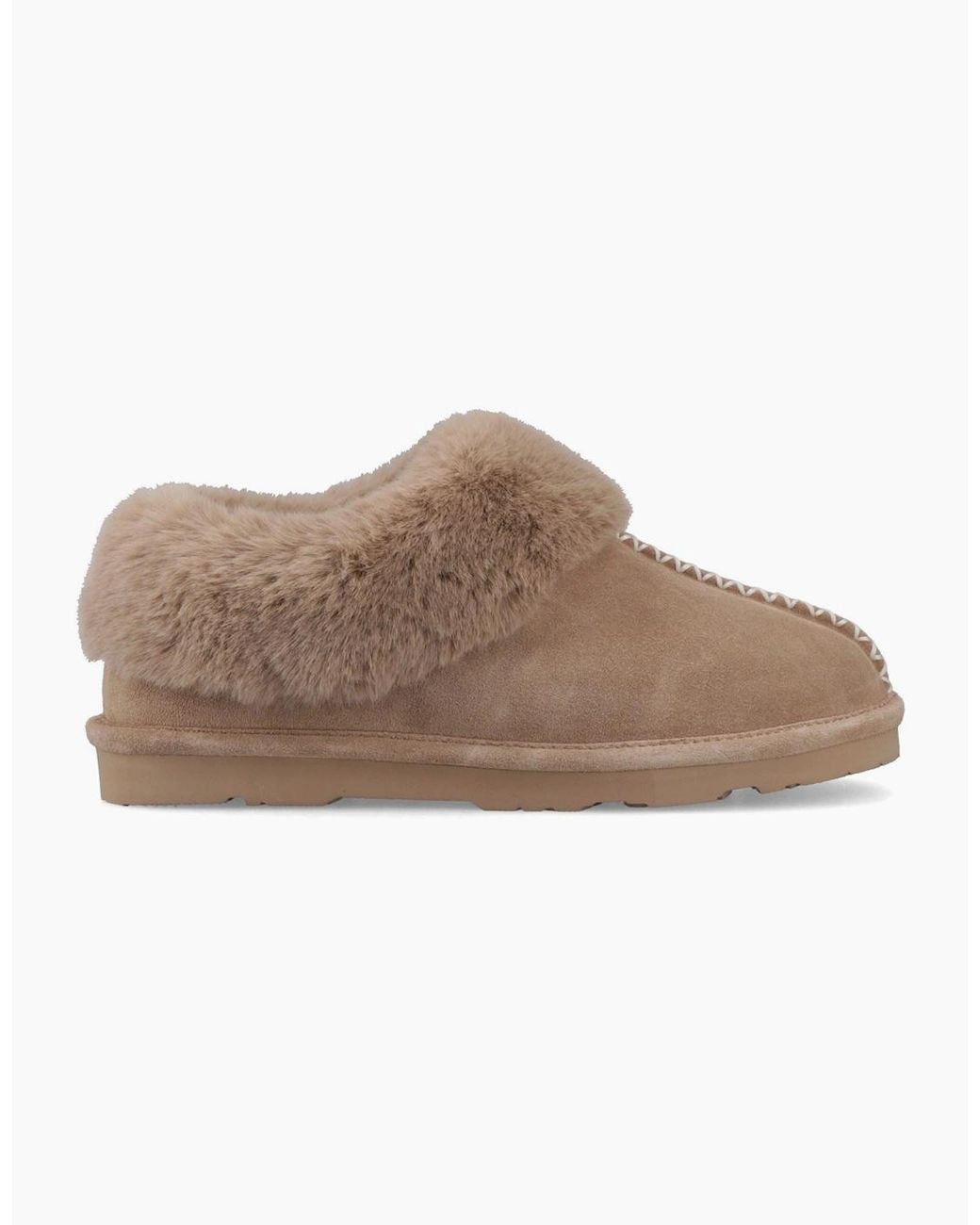 BEARPAW Brown Bella Suede Birch Slippers
