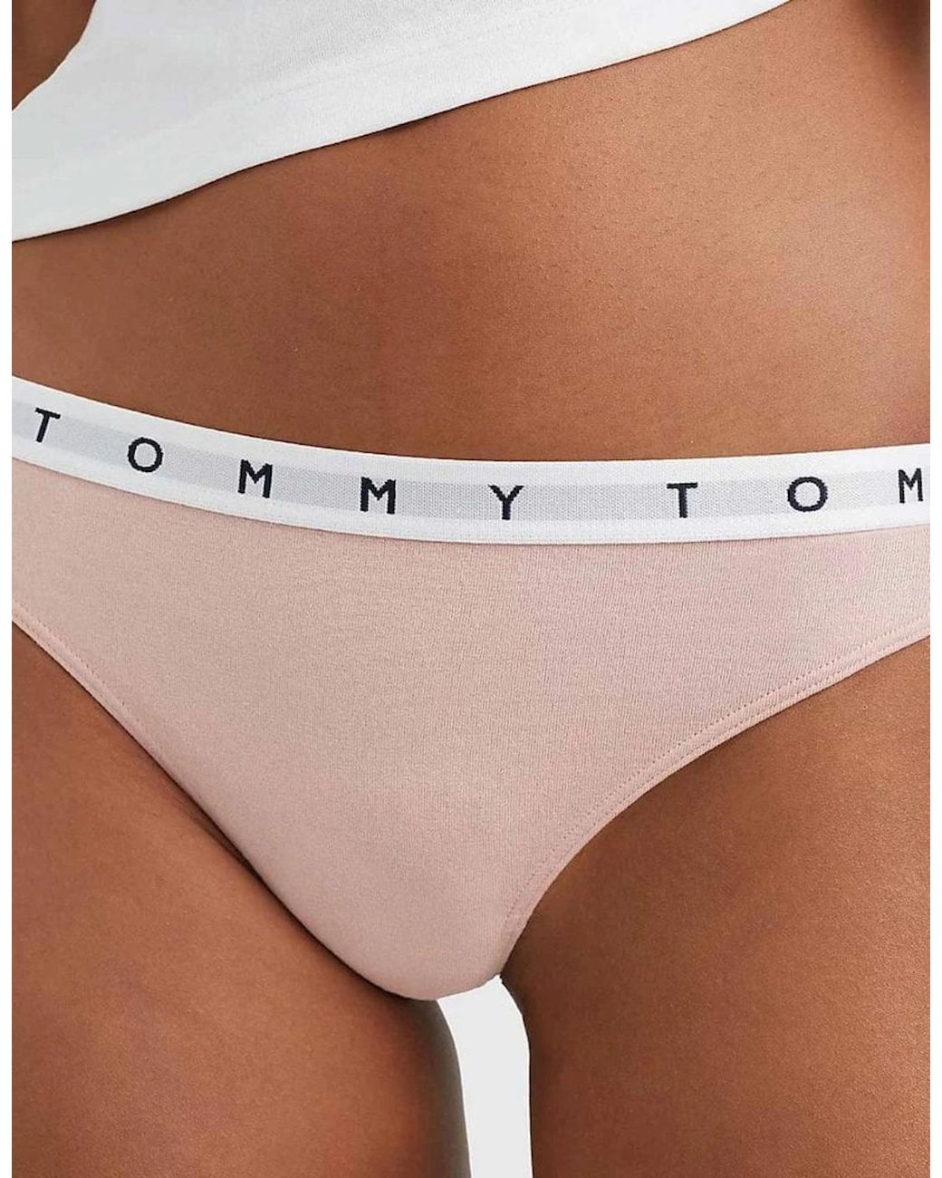 Tommy Hilfiger Multicolor 5-Pack Repeat Logo Waistband Thongs, /Pale/Hot/Aqua/Rose
