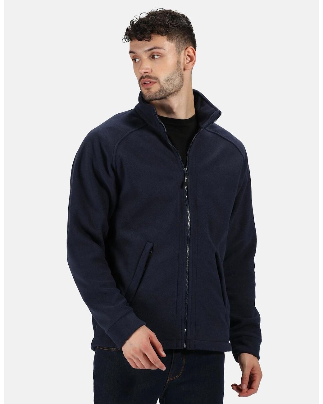 Regatta Blue Sigma Symmetry Heavyweight Anti-Pill Fleece Jacket (380 Gsm) for men