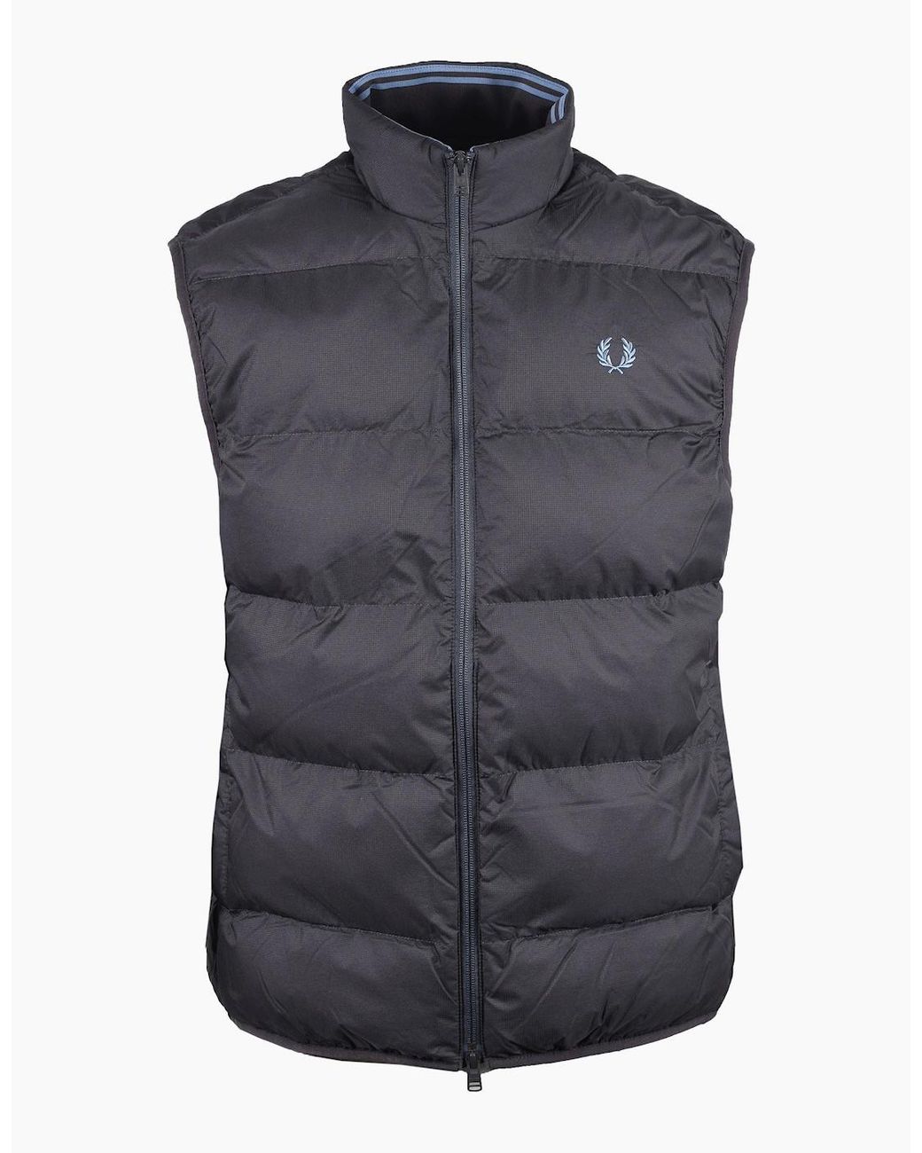 Fred Perry Blue Insulated Gilet Anchor for men