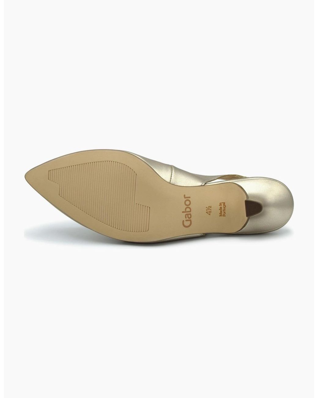 Gabor White Editor 71.500 Slingback Court Shoe