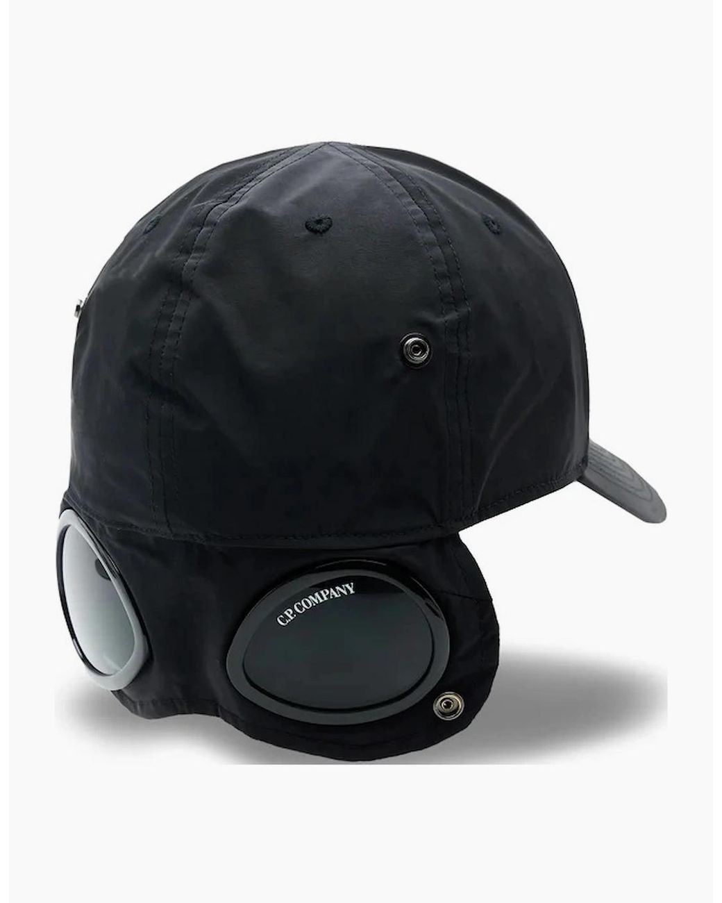 C P Company Blue Chrome-R Goggle Cap for men