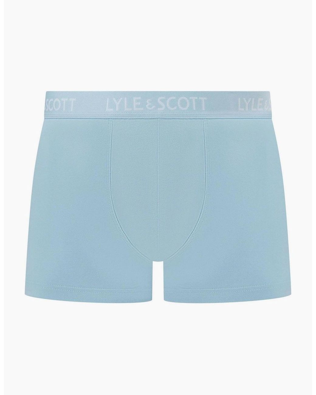 Lyle & Scott Blue Barclay Plain Design Boxer Briefs for men