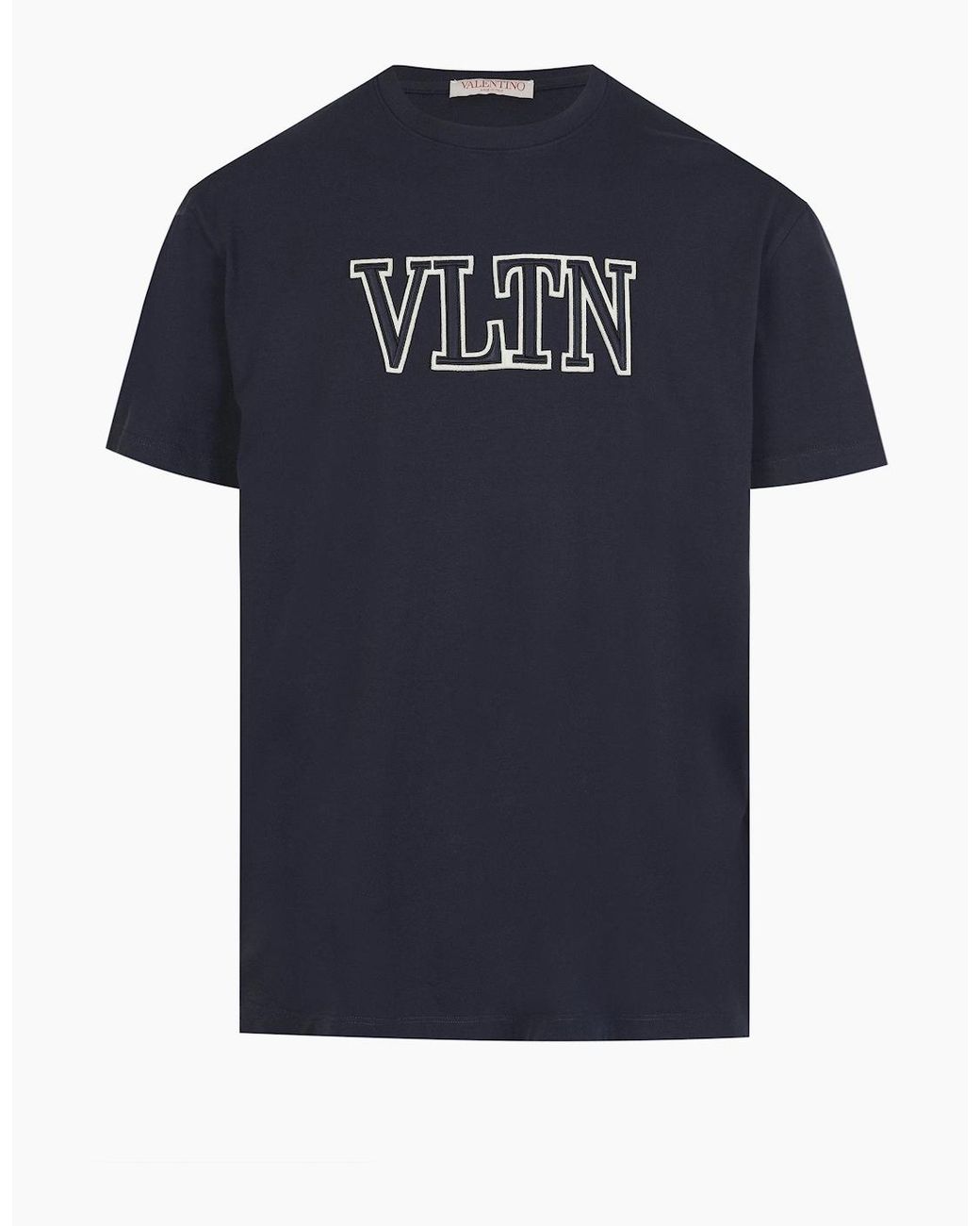 Valentino Blue Vltn Embroidery T-Shirt for men