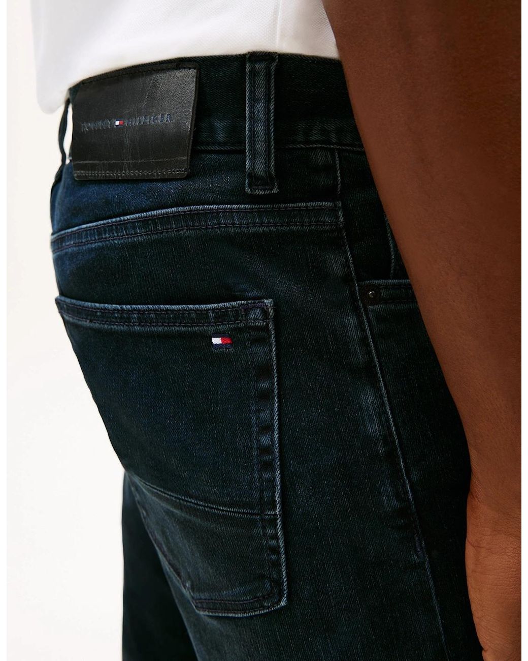 Tommy Hilfiger Black Core Denton Straight Leg Jeans for men