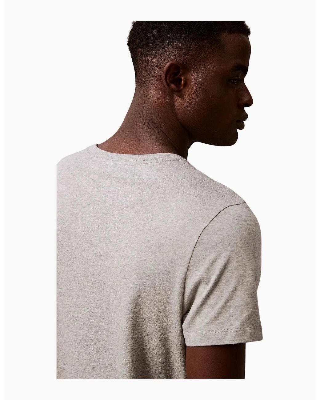Calvin Klein Blue 3-Pack Cotton Classics Crew-Neck T-Shirts, Glacier for men