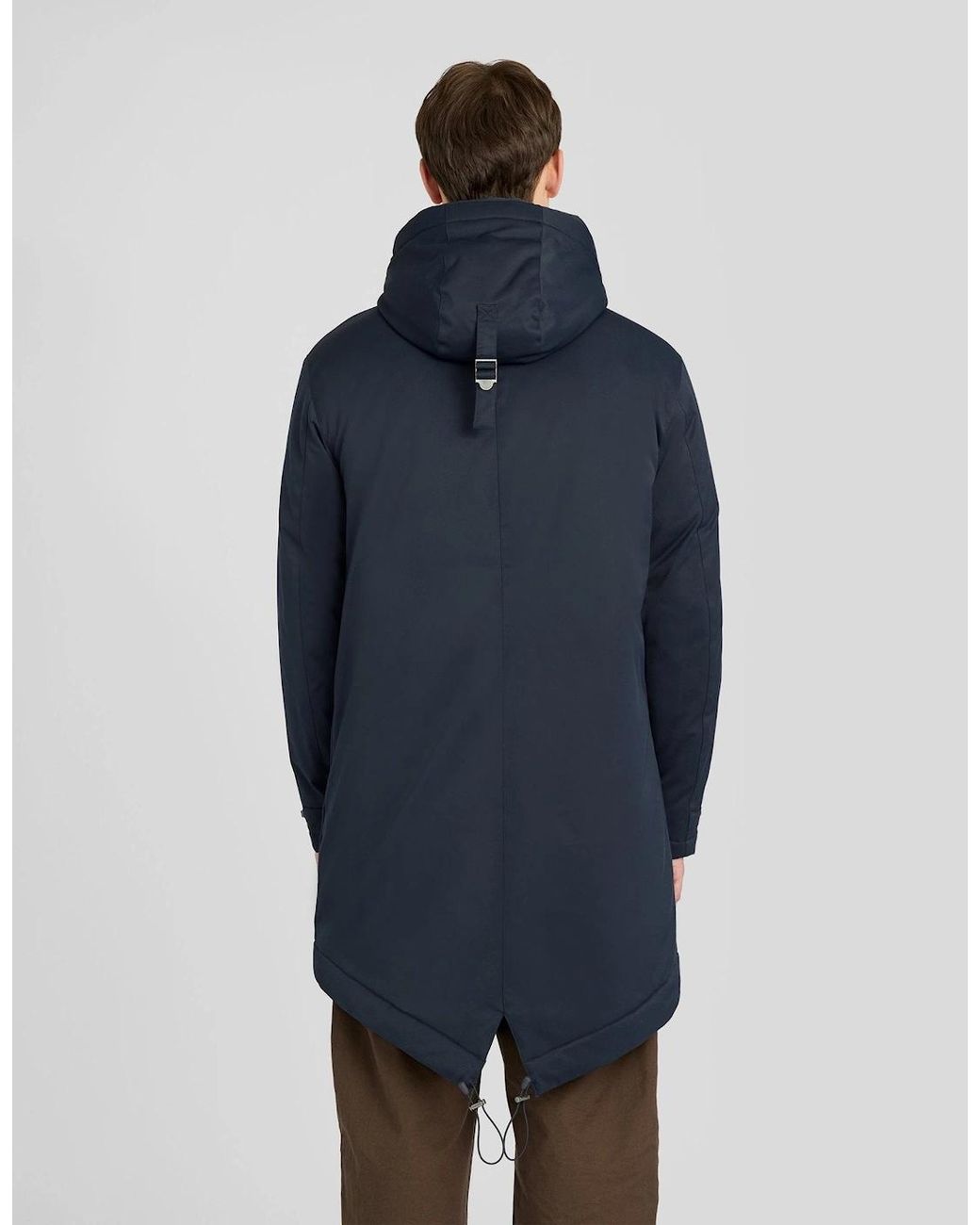 Lyle & Scott Blue Padded Fishtail Parka for men