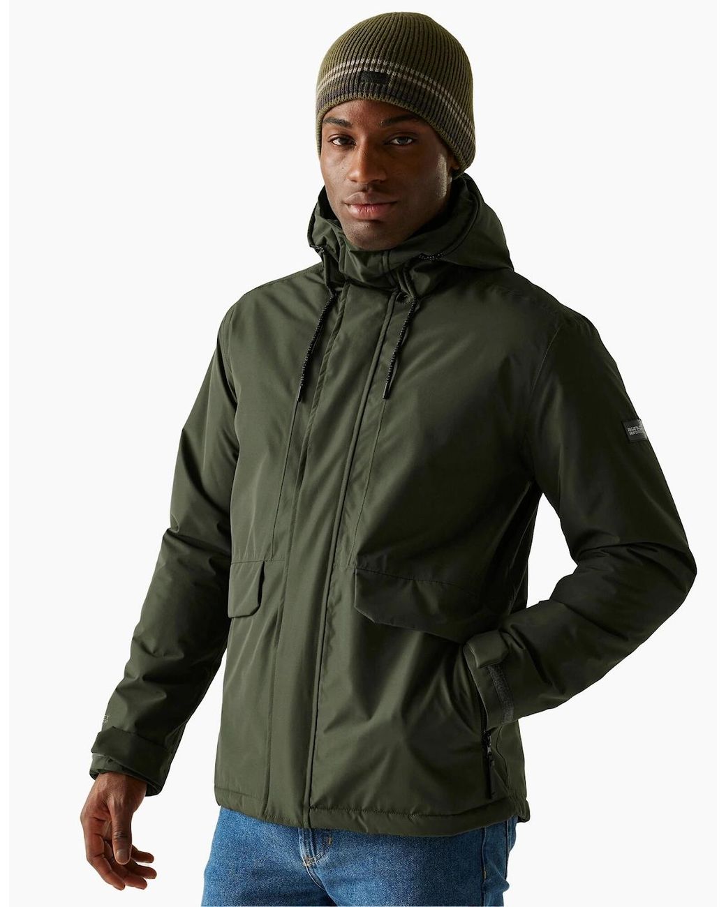 Regatta Green Sterlings Insulated Waterproof Jacket for men