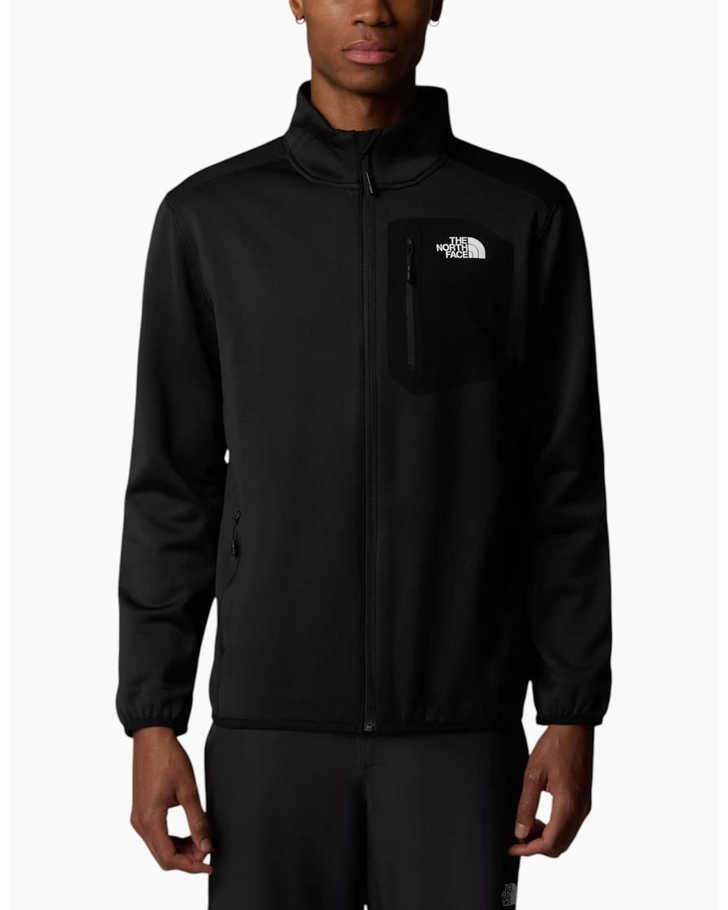 The North Face Black Jacket M Crest Full Zip Fleece Jacket Sportswear for men