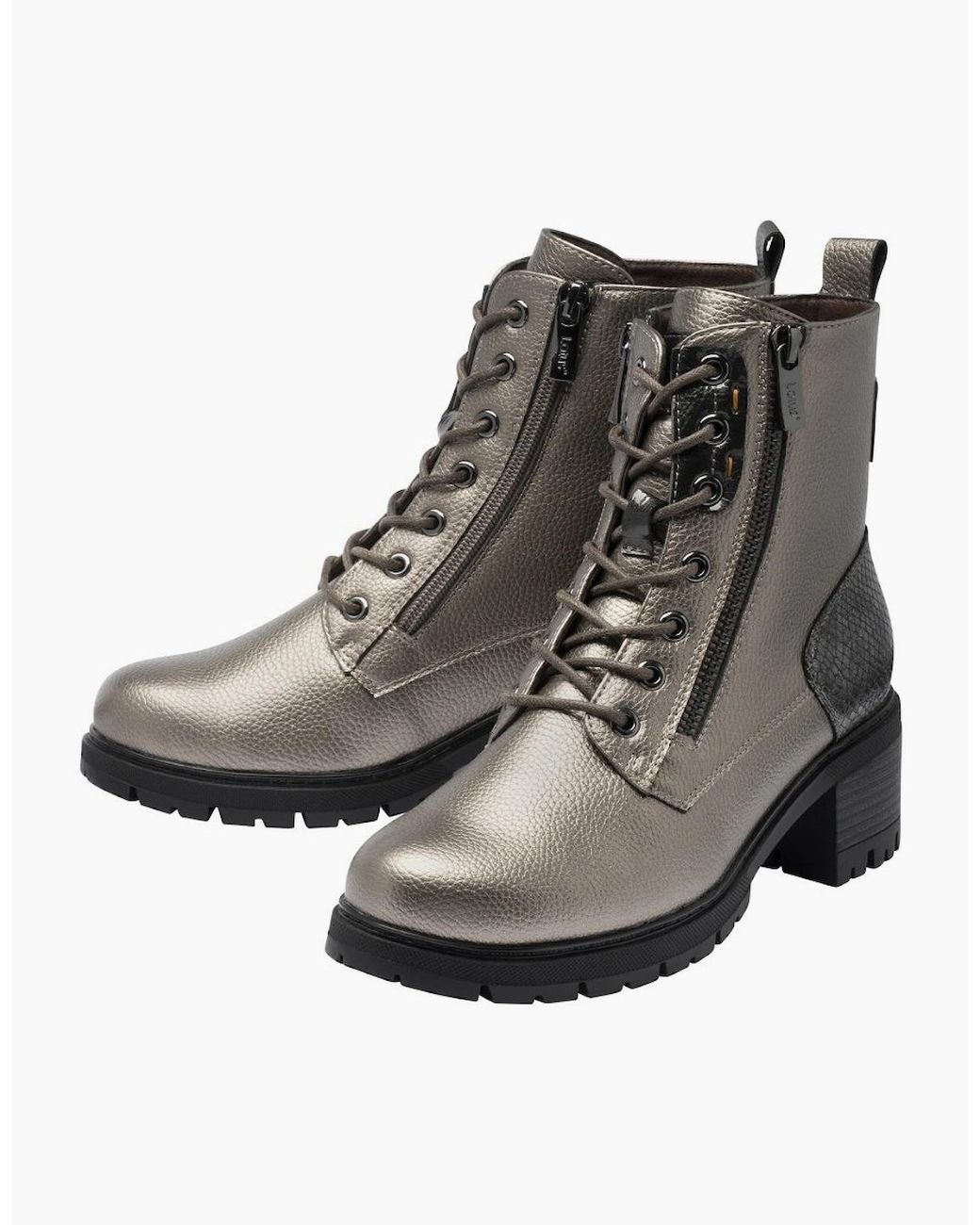 Lotus Black Jazlyn Ankle Boots