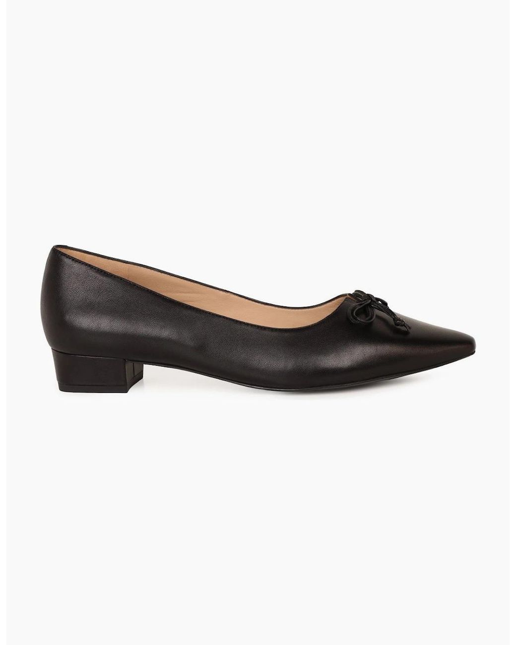 Peter Kaiser Black Napoli Bow Court Shoes