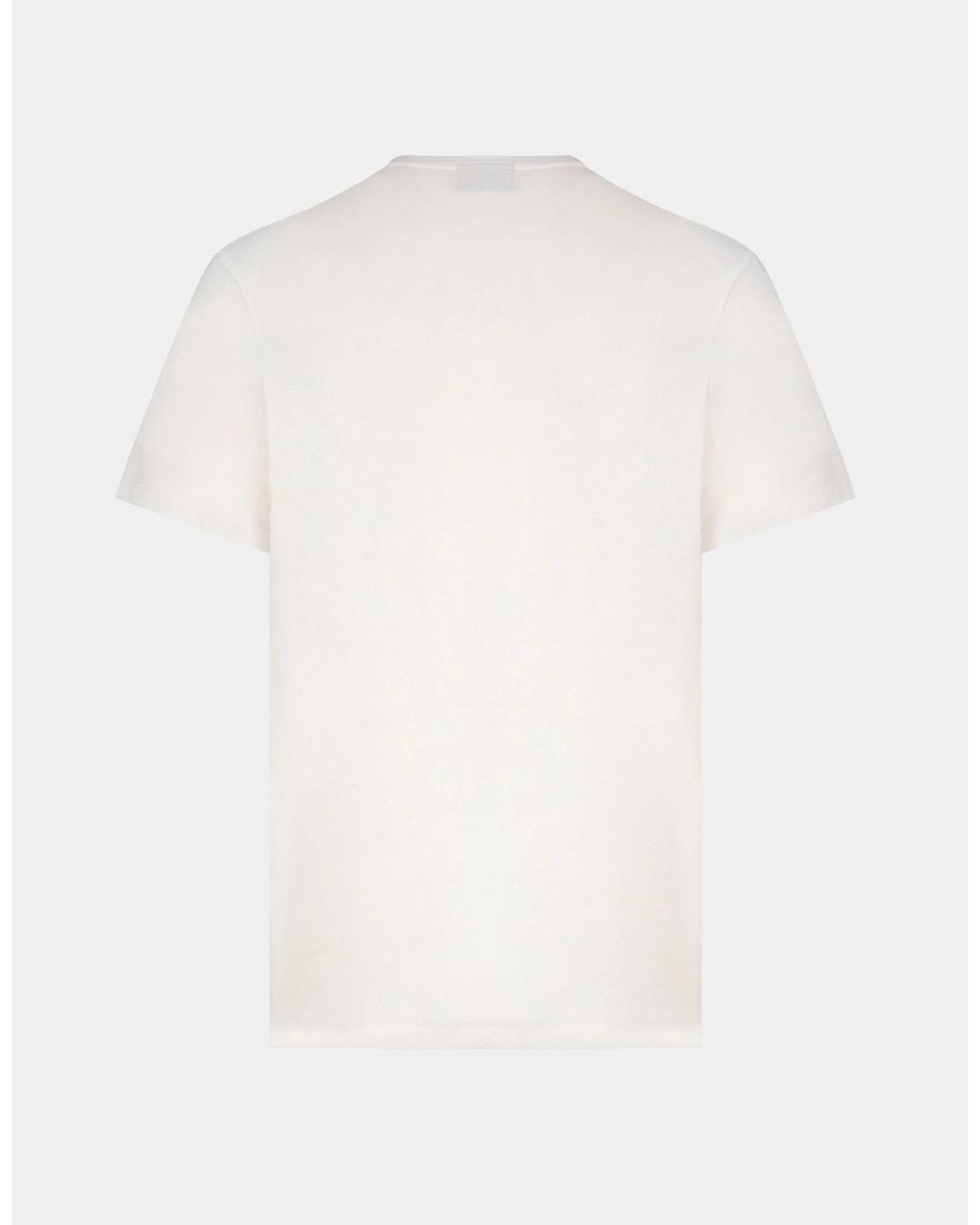 Paul & Shark White Pure Cotton Jersey Badge T-Shirt for men