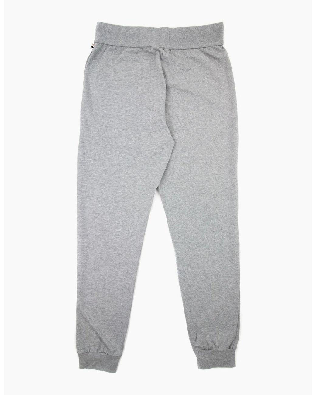 Boss Gray Authentic Side Stripe Logo Pants 033 for men