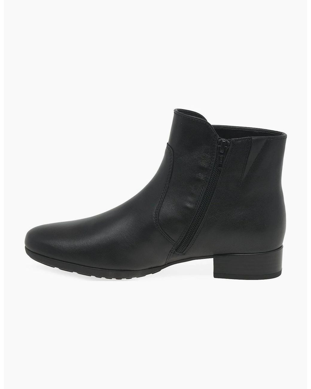 Gabor Black Bolan Ankle Boots