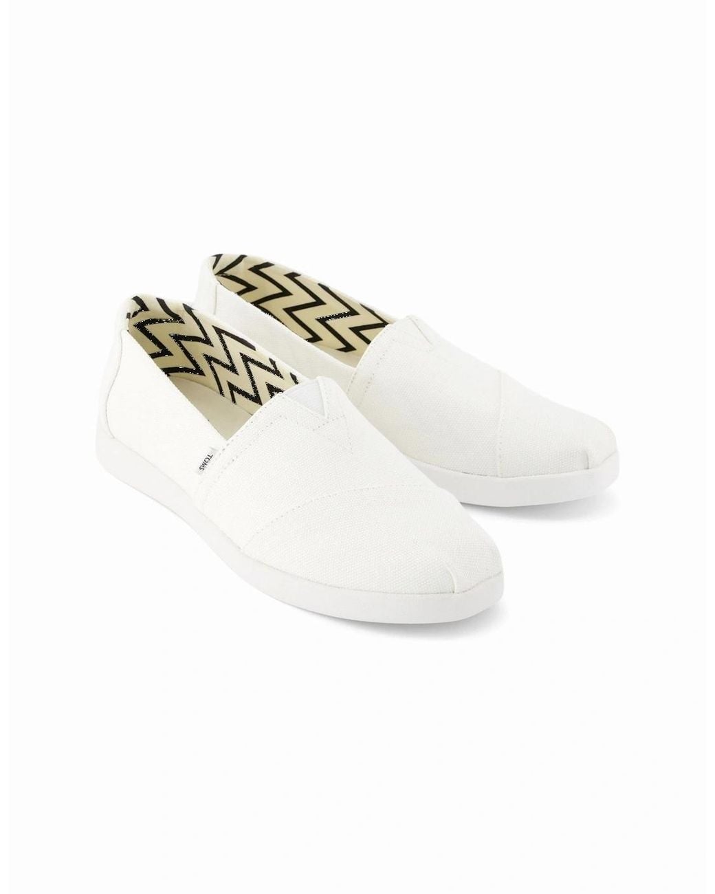 TOMS White Alpargata Plus 100% Cotton Espadrilles